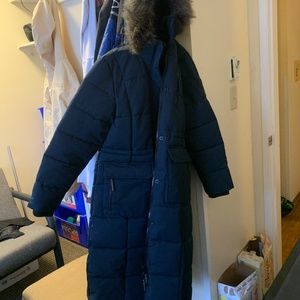 Super dry Longline faux fur Everest coat